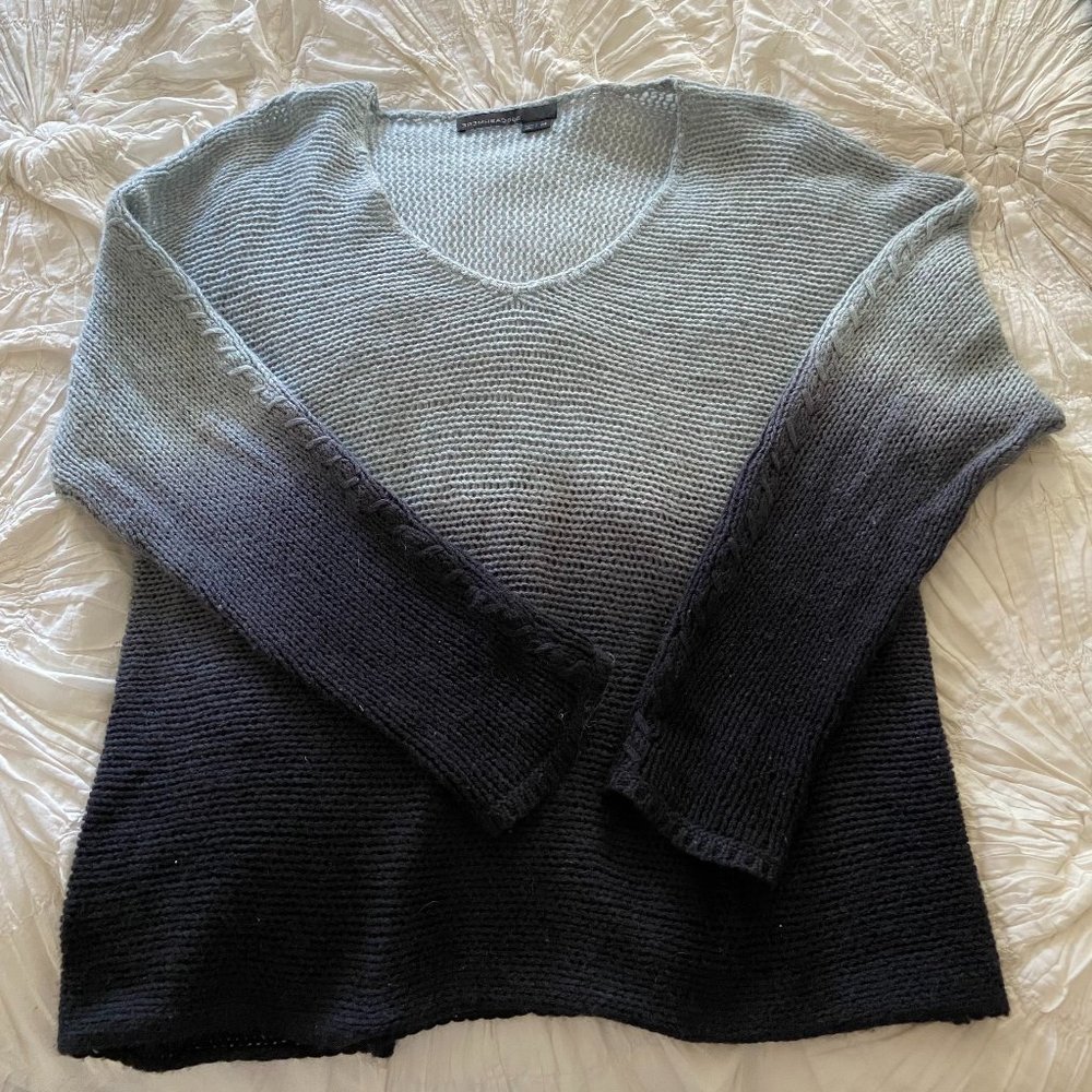 360 Cashmere - 100% Cashmere Women's V-Neck Ombre Sweater